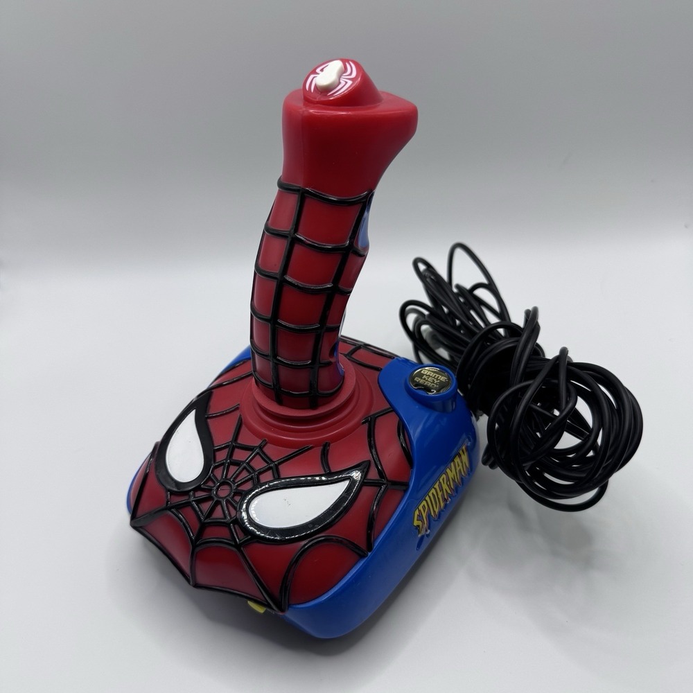 JAKKS Pacific Spider-Man Wired Joystick Controller Plastic Red/Blue 2004